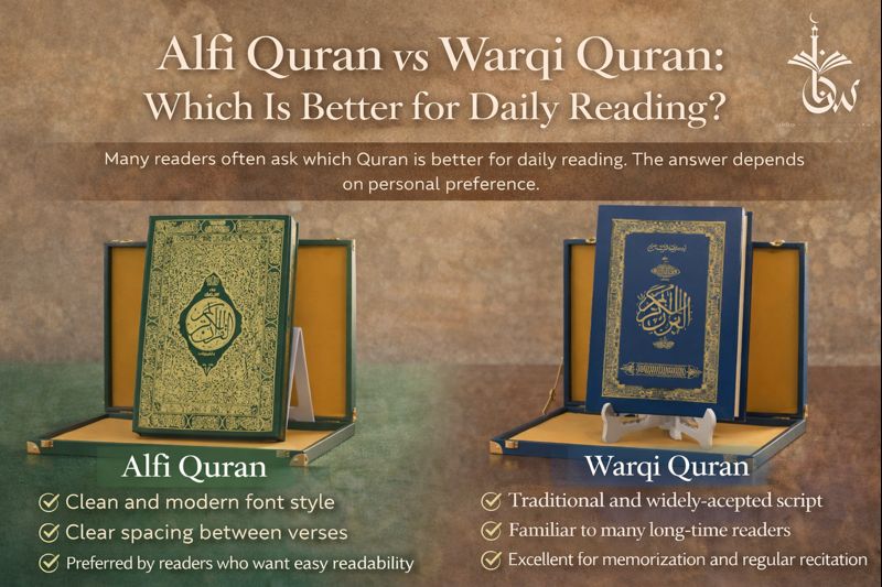 Alfi Quran vs Warqi Quran Which Is Better for Daily Reading